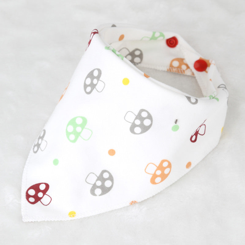 100% Soft Cotton High Quality Cartoon Baby Bibs Double Layers