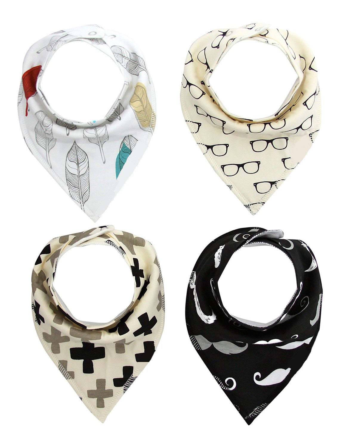 100% Soft Cotton High Quality Cartoon Baby Bibs