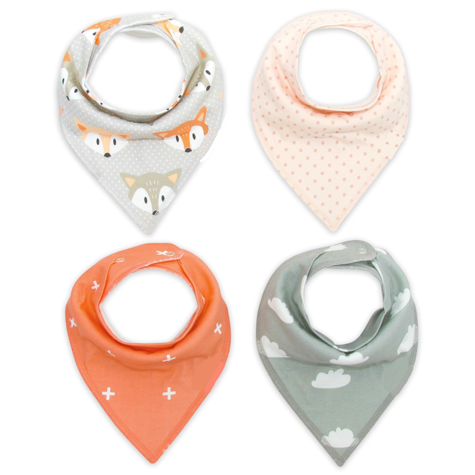 100% Soft Cotton High Quality Cartoon Baby Bibs