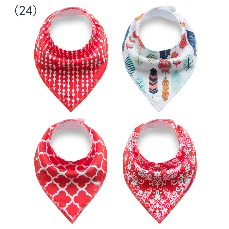 100% Soft Cotton High Quality Cartoon Baby Bibs