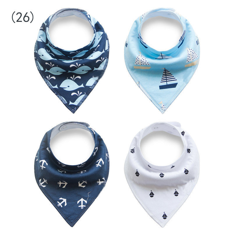 100% Soft Cotton High Quality Cartoon Baby Bibs
