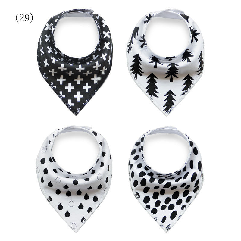 100% Soft Cotton High Quality Cartoon Baby Bibs