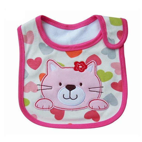 100% Soft Cotton High Quality Cartoon Baby Bibs