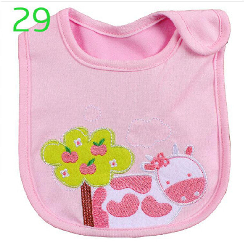 100% Soft Cotton High Quality Cartoon Baby Bibs