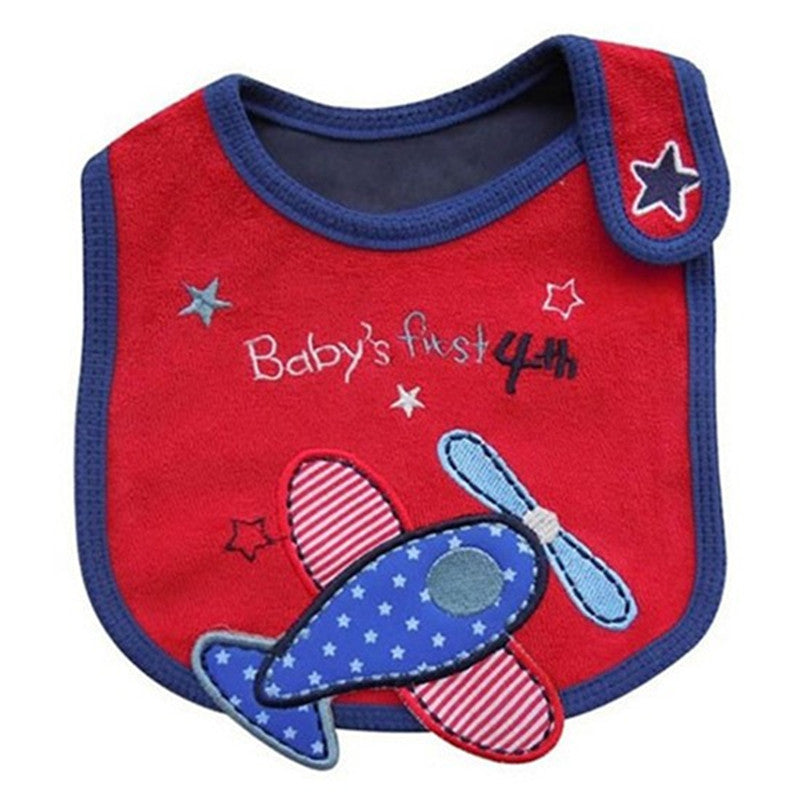 100% Soft Cotton High Quality Cartoon Baby Bibs