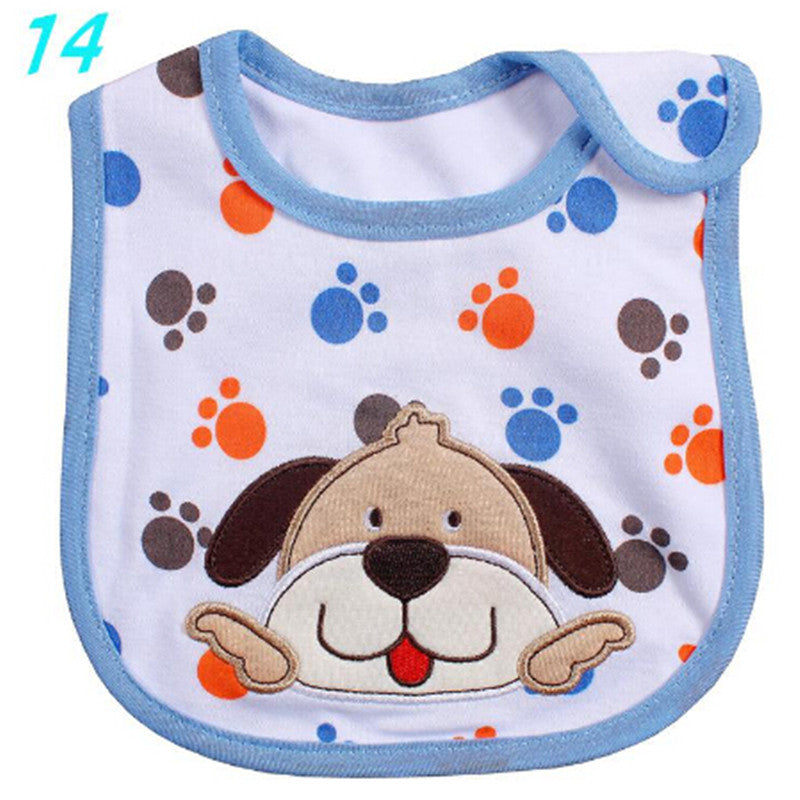 100% Soft Cotton High Quality Cartoon Baby Bibs